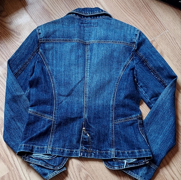 Baccini Women's Western Jean Jacket - Picture 8 of 9